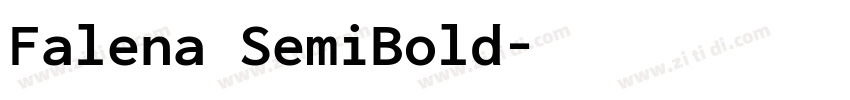 Falena SemiBold字体转换